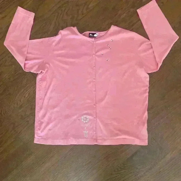 Sunburst by Morning Sun Long Sleeve Embellished Sequin Cardigan Size 2XL XXL - Picture 8 of 11